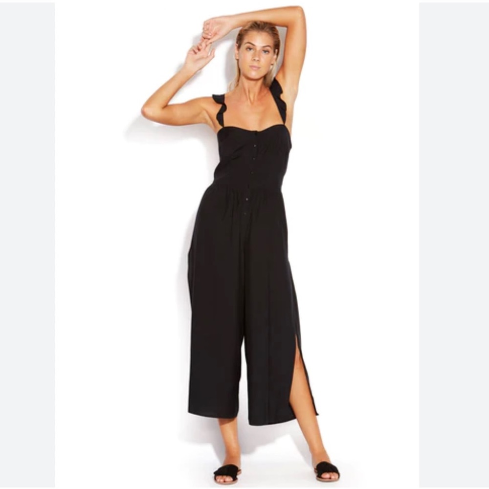 Seafolly silk blend ruffled jumpsuit